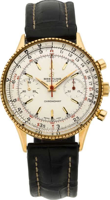 breitling 808 18k gold 1960